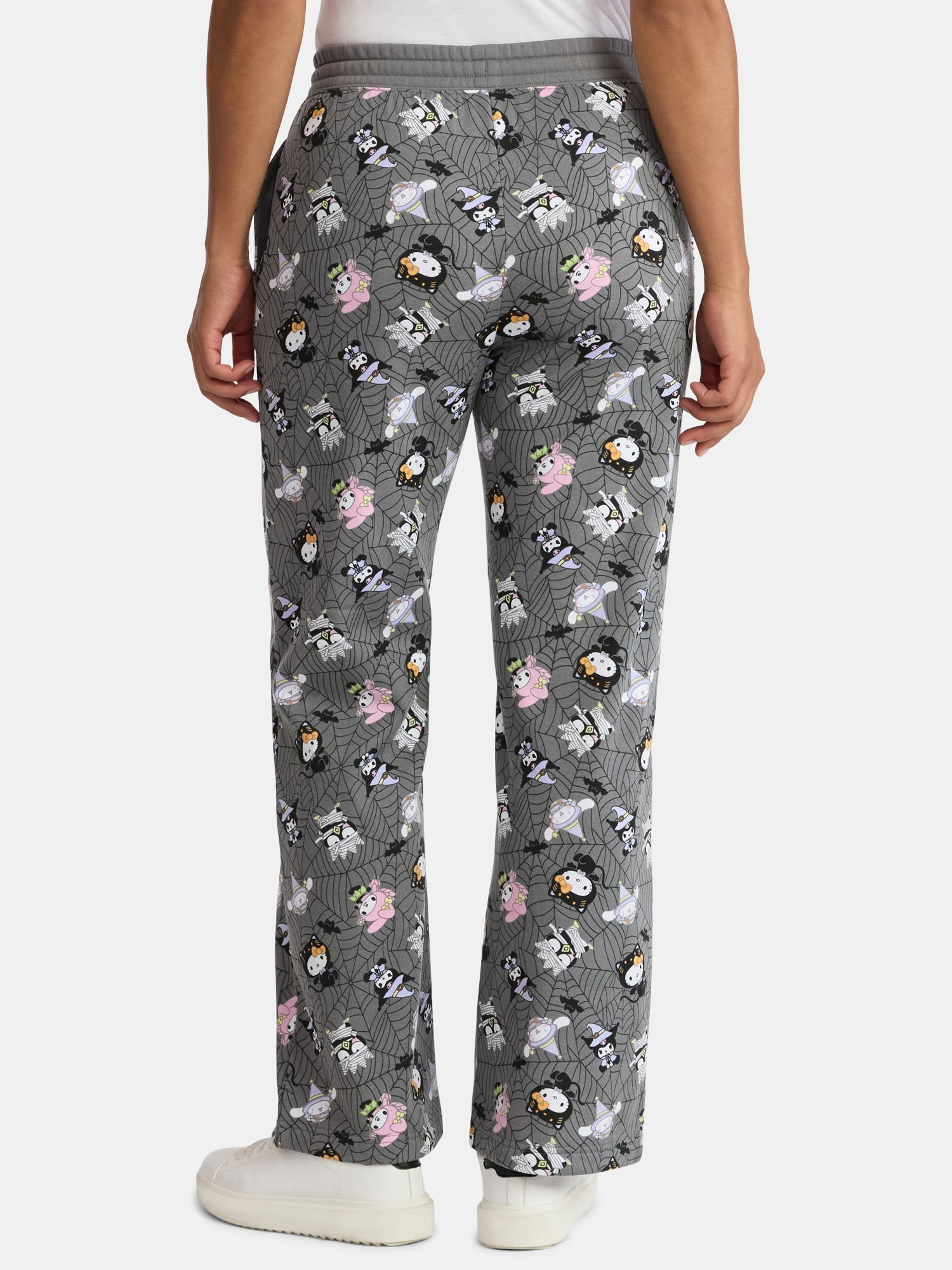 Hello Kitty and Friends Women's Halloween Print Fleece Jogger Pants, Sizes XXS-XXL