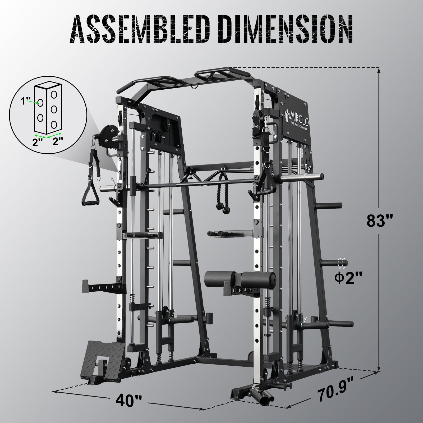 Gym master cable crossover machine hotsell