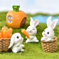 thumbnail image 1 of Cute Rabbit Easter Figurine Micro Landscape DIY Home Decor Miniature Garden Craft Easter Decorations for Garden Accessories3United States He Qiyong unisex, 1 of 1