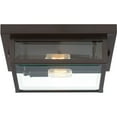 thumbnail image 3 of WVR1612WT Quoizel Lighting Westover 2-Light Outdoor Flush Mount - 4 Inches Tall and 12 Inches Square-Western Bronze Finish, 3 of 6