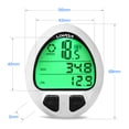 thumbnail image 3 of Lixada LIXADA Modern Elliptical Bike Computer with Speed Display, Maintenance Alert, Auto Wake-Up, Waterproof Design, Wired/Wireless Options, Black/White Colors, Compact & Lightweight for Cycling, 3 of 7