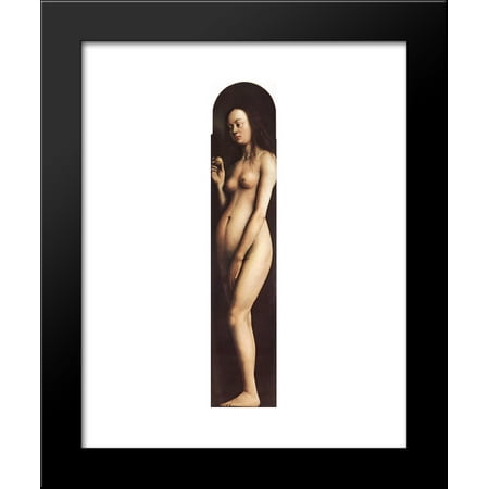 Van Eyck Ghent Altarpiece - Eve, from the right wing of the Ghent Altarpiece 20x24 Framed Art Print by Jan van Eyck