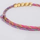 thumbnail image 3 of Pulsera tejida colorida hecha a mano con cuentas de cobre, pulsera ajustable para mujer (colorida), 3 of 8