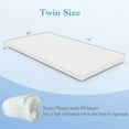 thumbnail image 3 of Costway 3" Gel-Infused Memory Foam Mattress Topper with Removable & Washable Cover Twin, 3 of 8