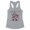 Heather Grey, variant on Lookin' Like a Snack Christmas Tank Top Fitted Racerback Women's Large White