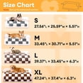thumbnail image 5 of Pet Couch Covers for Dogs, Dog Couch Cover Bed Plush Pet Mat for Furniture Protector Cream Square Plaid Cozy Washable Sofa Cover for Cats, Medium, Black, 5 of 5