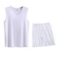 thumbnail image 1 of Conjunto Deportivo de los Hombres, Moda Casual de Color Sólido Cuello en V sin Mangas de Elasticidad Superior para el Desgaste Al Aire Libre, Traje Atlético de Humedad, 1 of 4