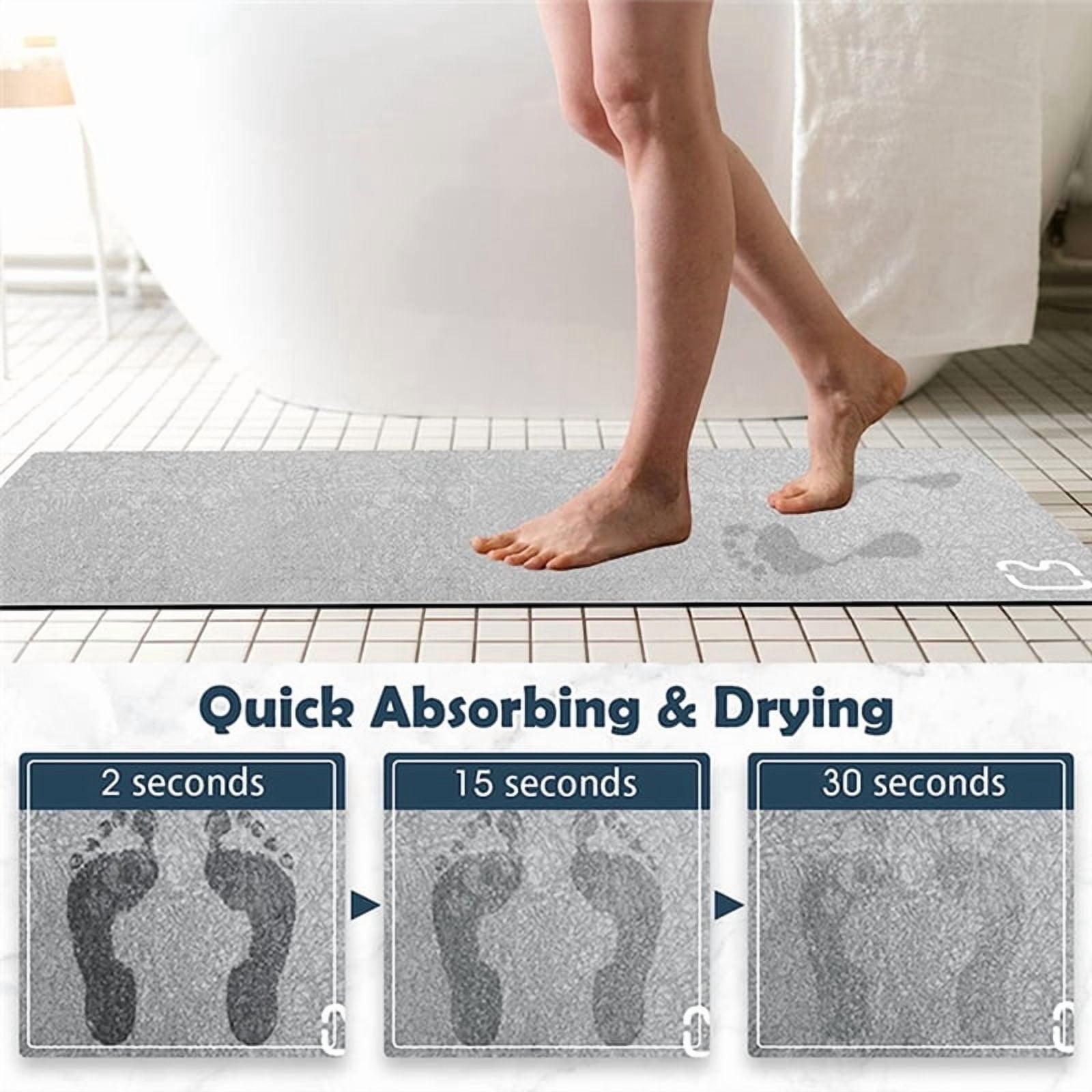 Bathroom Runner Mat Rugs Long Diatomite Stone Bath Mat Absorbent Diatomaceous Eart G2018