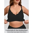 thumbnail image 3 of SHOWMALL Women's Plus Size Wireless Bra with Scalloped Neckline, Seamless Lift Supportive bra Skin S , Adjustable Straps, Comfortable Fit, 3 of 7