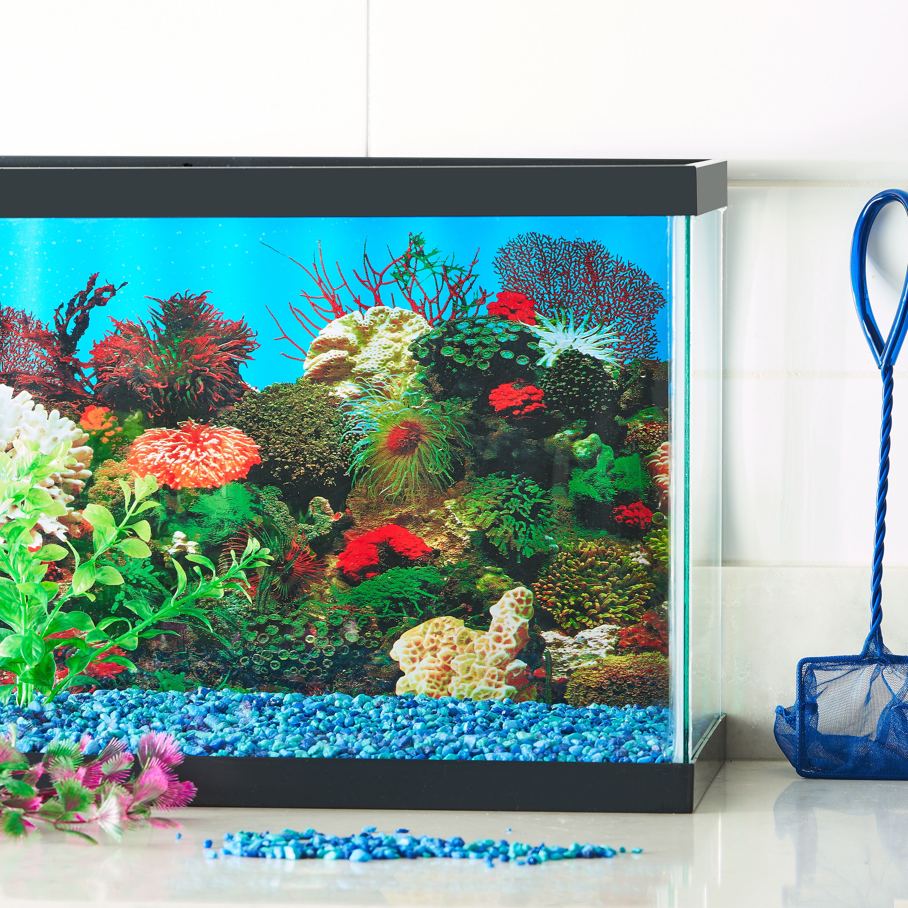 Aqua Culture Two-Sided Aquarium Background - 55 Gal