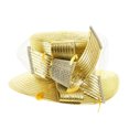 thumbnail image 1 of Chicheadwear Braid Sombrero de trenza con redes y pedrería - Oro ChicHeadwear Sombrero para el sol, 1 of 1