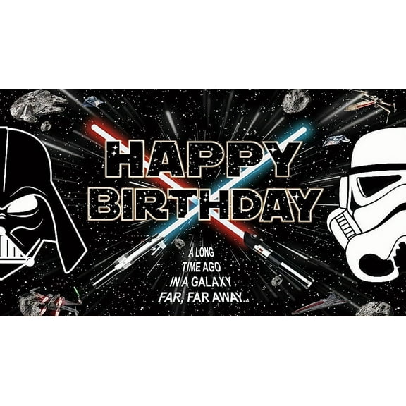 Astral Warrior Anime-Style Themed Birthday Party Banner (71x43 Inches) - Cartoon Photography Backdrop Decorations for Kids' Celebrations