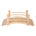 thumbnail image 2 of Shineco 4980N Cedar Garden Bridge - Natural, 4 ft., 2 of 4