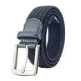 thumbnail image 1 of Cinturón trenzado Sonducket para hombres y mujeres Azul oscuro 110 cm, 1 of 6