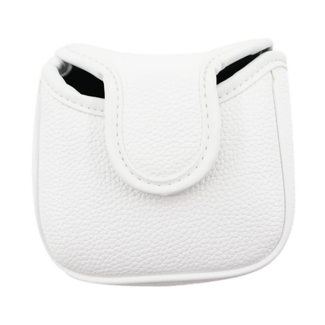 Siruishop Golf Mallet Putter Cover Accessories Comfortable Compact Golf Club Headcover White