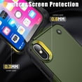 thumbnail image 3 of JTCASES for iPhone XR Case, Foldable Kickstand Heavy Duty Protective Rugged Hybird Anti-slip Shockproof/Drop Resistant PC TPU Shell for iPhone XR, Armygreen, 3 of 7