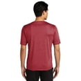 thumbnail image 2 of Sport-Tek TST360 Mens Heather Contender Tees, Scarlet Heather - 3XL Tall, 2 of 2