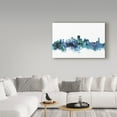 thumbnail image 3 of Trademark Fine Art 'New Orleans Louisiana Blue Teal Skyline' Canvas Art by Michael Tompsett, 3 of 3