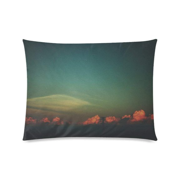 ARTJIA Clouds Vintage Deisign Pillowcase Pillow Cover Two Sides Printing 20x30 Inches