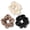 3pcs Black-camel-light Champagne, variant on Scrunchies for Hair Sleep, Women Grils Silk Hair Ties for Frizz & Breakage Curly Hair, No Damage, Elastics Ponytail Holder, 3 Pack