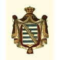 thumbnail image 2 of Vision Studio 20x24 Black Ornate Wood Framed with Double Matting Museum Art Print Titled - Regal Crest V, 2 of 4