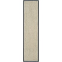 SAFAVIEH Natural Fiber Juniper Solid Runner Rug, Marble/Grey, 2'6" x 8'