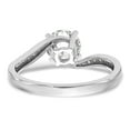 thumbnail image 4 of 14K White Gold Ring Band Engagement Diamond, Lab Grown Round, 4 of 5