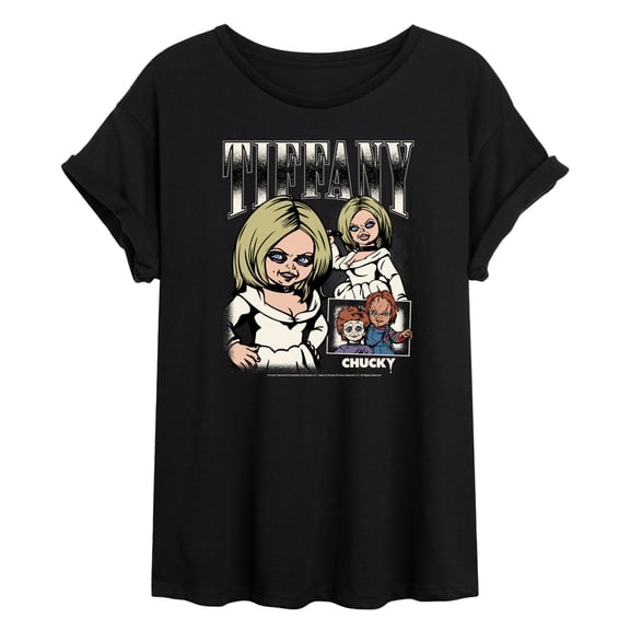 Chucky - Tiffany Doll - Juniors Oversized Graphic T-Shirt