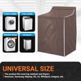 thumbnail image 2 of HOMEIORA 1pc Waterproof Washing Machine Cover, 420D Washer and Dryer Covers, Top & Front Load Washer Dryer Lid Cover, 29" x 28" x 43", Brown, 2 of 5