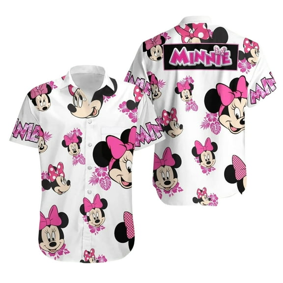 Disney Mickey Mouse Tropical Hawaiian Shirt,Family Summer Vacation Tee