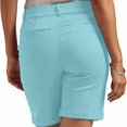 thumbnail image 4 of Womens Bermuda Short Fashion Solid Stretch Twill Shorts Shorts Summer Casual Thin Waist Pull On Regular Hiking Shorts with Pocket Half Pants, 4 of 6
