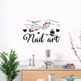 thumbnail image 2 of Nail Art Quotes Wall Stickers Peel and Stick Wall Decals Removable Vinyl Wall Stickers, 2 of 9