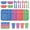 PINK, variant on Mainstays Kids 24-Piece Multicolor Plastic Dinnerware Set