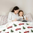thumbnail image 5 of Feelyou Kawaii Xmas Tree 01, Red Rustic Truck Twin Comforter Sets, Merry Christmas Reversible Bedding Set, Ultra Soft Home Decor,2 Pieces, 5 of 8
