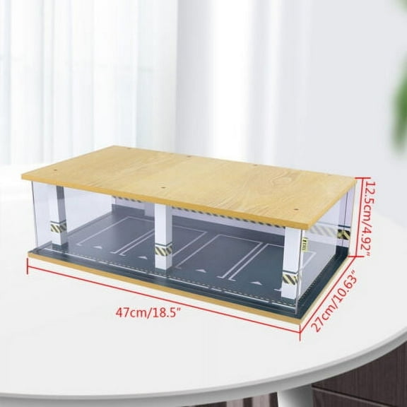 1:24 Car Parking Lot Model Parking Lot Diorama Scene Display Case Home Decor