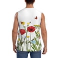 thumbnail image 4 of Fotbe Wild Herbs Men's Camiseta sin Mangas Estampada para Hombres, Playera Casual para Gimnasio, Entrenamiento, Playa-XX-Large, 4 of 7