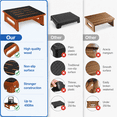 thumbnail image 2 of Step Stools for Adults, Heavy Duty Wooden Stepping Stool with Non-Slip Rubber Surface, One Step Stool for Adults Seniors, 450 LBS Capacity Bed Step Stool for High Beds, Bathroom, Bedroom, Kitchen, 2 of 7