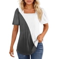 thumbnail image 2 of Womens Tunic Tops Short Sleeve, 2 of 5