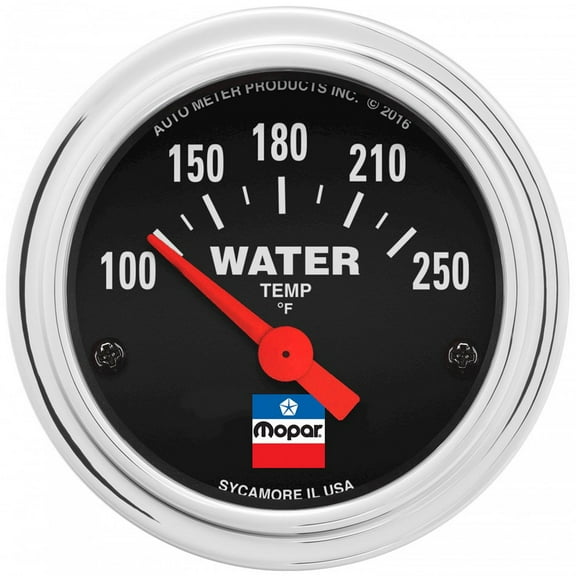 Autometer 2-1/16 Water Temp Gauge Mopar Logo Series
