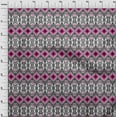 thumbnail image 3 of oneOone Cotton Poplin Fabric Geometric Ikat Decor Fabric Printed BTY 42 Inch Wide, 3 of 4