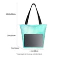 thumbnail image 3 of Fotbe Cyan Mint Marble Bolsa de Playa con Estampado, Bolsa de Hombro, Bolsa de Mano Espaciosa, Bolsa de Viaje Ligera, Bolsa de Compras Versátil, 3 of 6