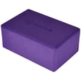 thumbnail image 4 of Gaiam Essentials Bloque de yoga (juego de 2): espuma Eva sin látex de apoyo, superficie suave antideslizante para yoga, pilates, meditación, color morado oscuro, 4 of 7