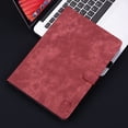 thumbnail image 7 of Allytech PU Leather Case for iPad 10th Gen 10.9" 2022, Cute Embossed Tiger Pattern Cover with Card Slots Pen Holder Anti-Slip Stand Wallet Smart Case for iPad 2022 10.9 inch(10th Gen), Red, 7 of 7