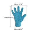 thumbnail image 2 of Uxcell Dusting Cleaning Gloves Microfiber Mittens, Blue 1 Pair, 2 of 5