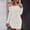 White, variant on YHAJDS Women's Casual Dress,Women's Dresses Long Sleeve Dress Solid Color Asymmetric Neck Fitted Midi Dress Metal Button Slim for Fall Winter
