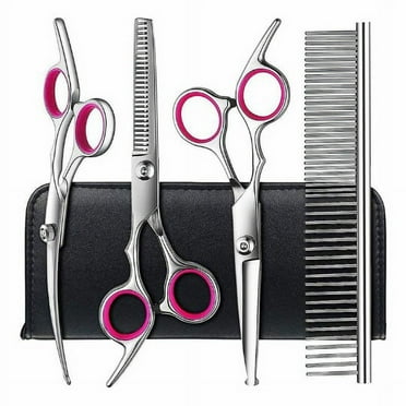 Pet Scissors Grooming Tool Set Decorative Wool Scissors 7 inch Straight Scissors Curved Scissors Dog Scissors Straight Scissors