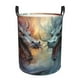 thumbnail image 1 of Fotbe White And Red Storm Dragon Cesto de Ropa con Asas, Cesto Impermeable de Gran Capacidad, Bolsa de Lavado para Dormitorio, Cesto de Ropa con Ruedas y Asas-Medium, 1 of 6