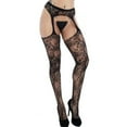 thumbnail image 3 of HSHMT Underwear for Women, New Womens Fishnet Tights Plus Size Lace Suspender Pantyhose Stocking, 3 of 3