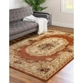 thumbnail image 4 of Unique Loom Tapis Motif Médaillon Versailles 8' x 10' Rectangle Terre Cuite/ivoire, 4 of 10