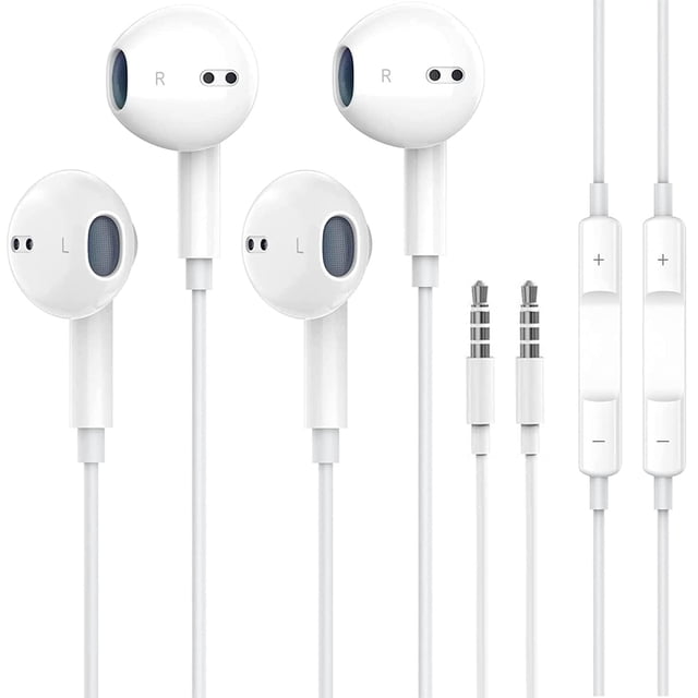 Auriculares Nilone con cable de 3,5 mm con micrófono y control de volumen